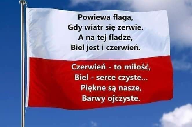 Flaga biało czerwona